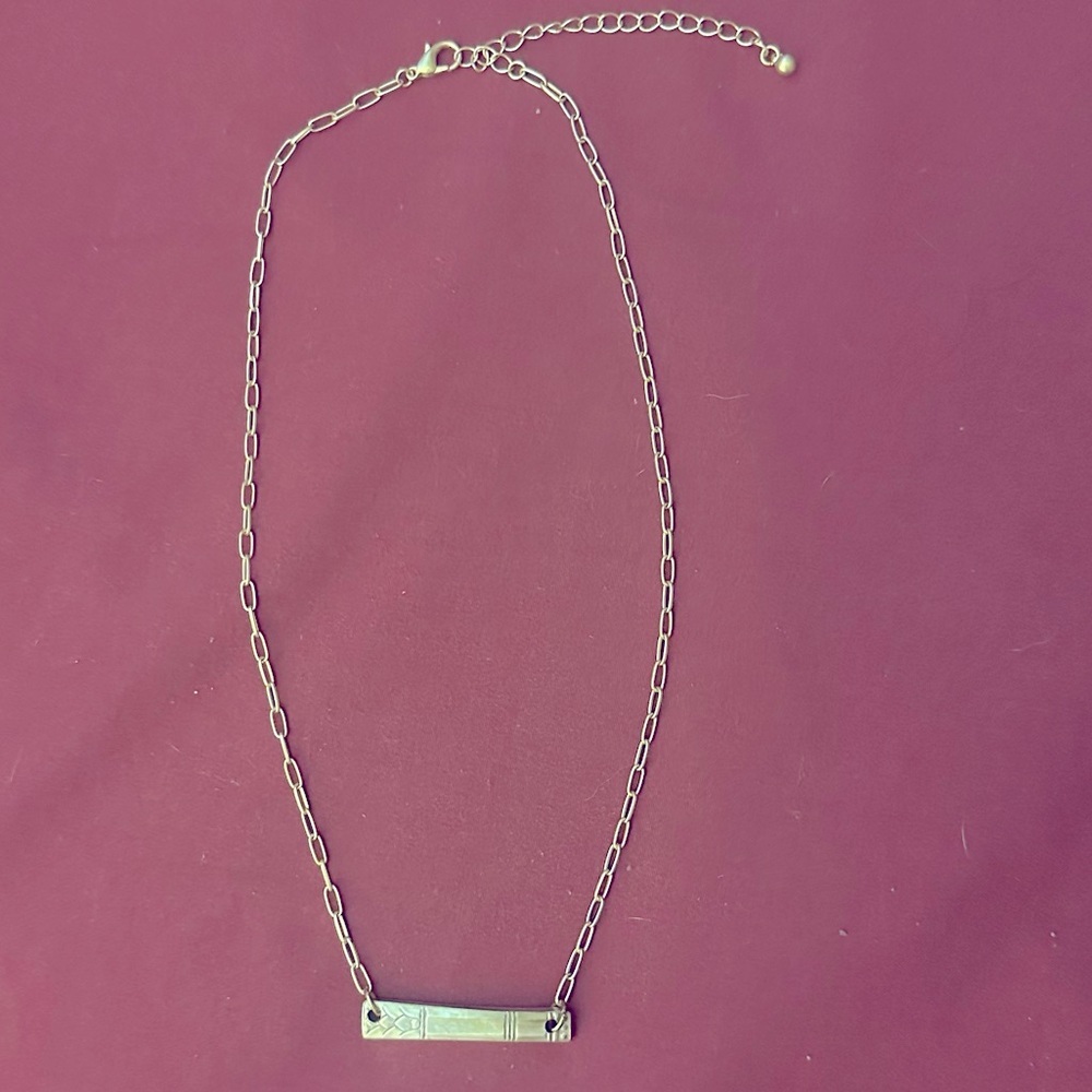 Handmade silver spoon necklace